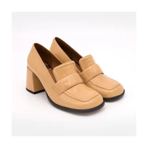 Ángel Alarcón Abdul - Block Heeled Moccasin Pump With Rounded Shapes Online