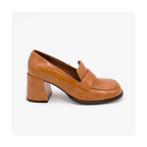 Ángel Alarcón Abdul - Block Heeled Moccasin Pump With Rounded Toe Clearance