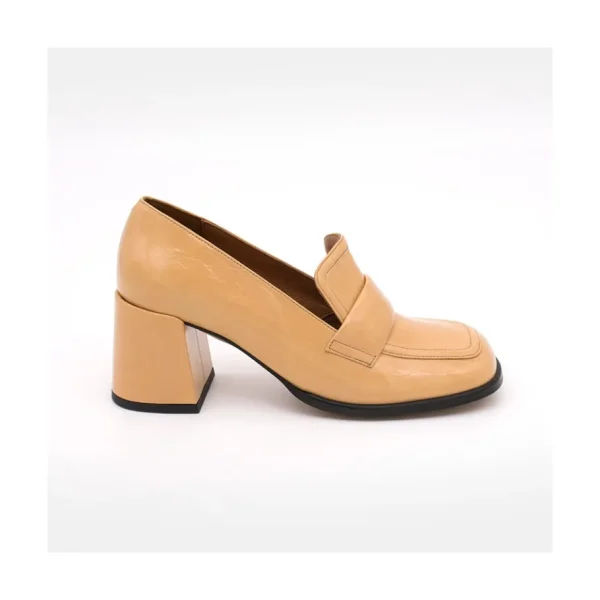 Ángel Alarcón Abdul - Block Heeled Moccasin Pump With Rounded Shapes Online