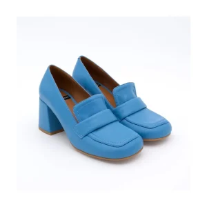 Ángel Alarcón Abdul - Block Heeled Moccasin Pump With Rounded Shapes Outlet