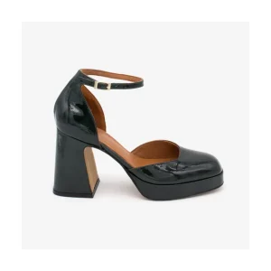 Ángel Alarcón Afra - Patent Leather Ankle Strap D Orsay With Block Heel And Platform Discount