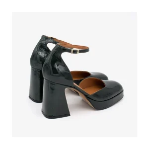 Ángel Alarcón Afra - Patent Leather Ankle Strap D Orsay With Block Heel And Platform Discount