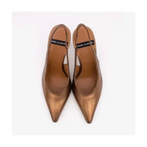 Ángel Alarcón Aina - Metallic Leather Sling-Back Pointed Toe Stiletto Discount