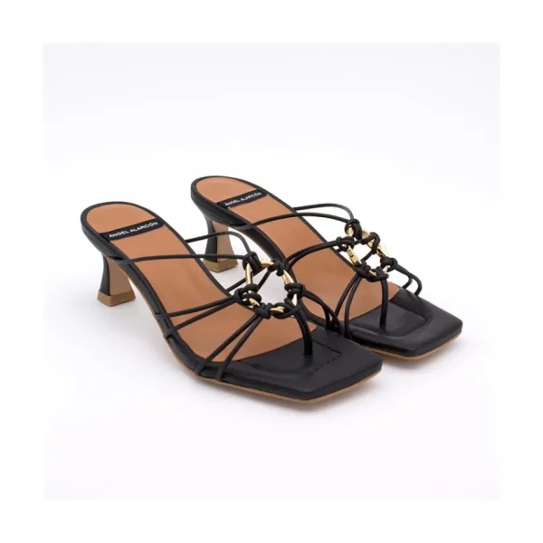 Ángel Alarcón Alexia - Leather Strappy Sandals With Padded Insole Discount