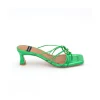 Ángel Alarcón Alexia - Metallized Leather Strappy Sandals With Padded Insole Fashion