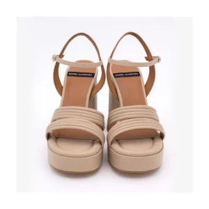 Ángel Alarcón Amber - Strap Leather Sandals With Block High Heel & Platform Sale