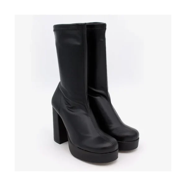 Ángel Alarcón Anderson - Women S Leather Ankle Boots With High Heel & Platform Fashion