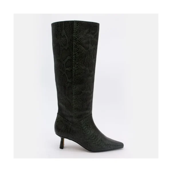 Ángel Alarcón Astrud - Snake Print Slow Heel Boots Discount