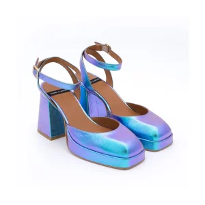 Ángel Alarcón Badda - Iridiscence Ankle Strap Shoes With Block Heel And Platform Sale