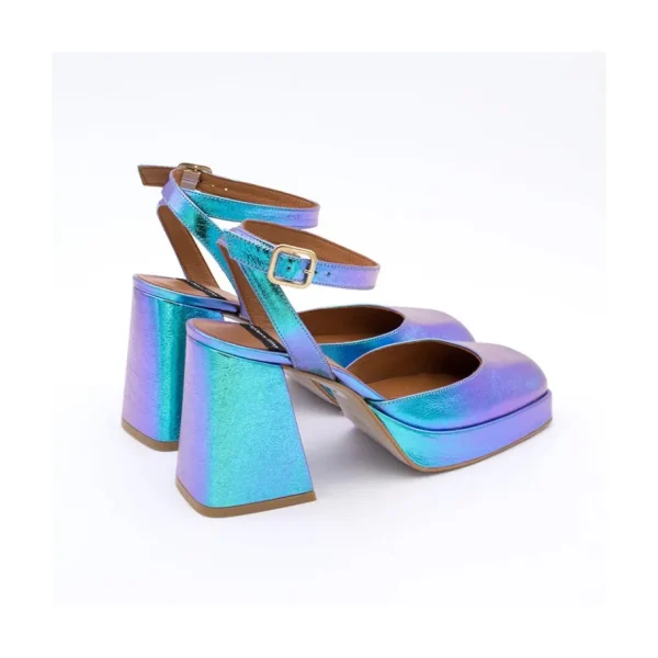 Ángel Alarcón Badda - Iridiscence Ankle Strap Shoes With Block Heel And Platform Sale