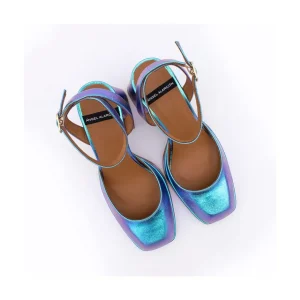 Ángel Alarcón Badda - Iridiscence Ankle Strap Shoes With Block Heel And Platform Sale