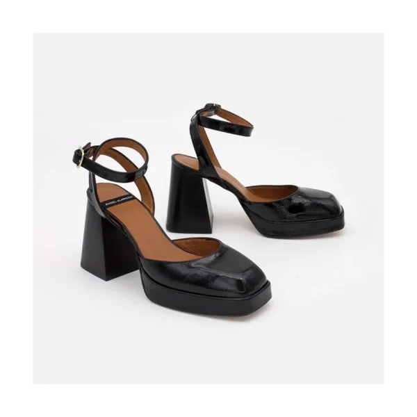 Ángel Alarcón Badda - Patent Leather Ankle Strap Shoes Fashion