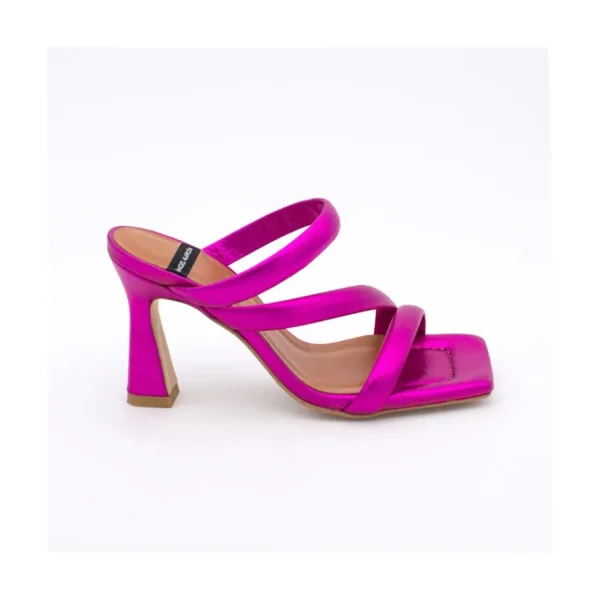 Ángel Alarcón Cameron - Metallized Padded Straps Sandals With High Heel Online