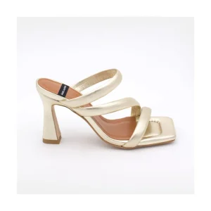 Ángel Alarcón Cameron - Metallized Padded Straps Sandals With High Heel Discount