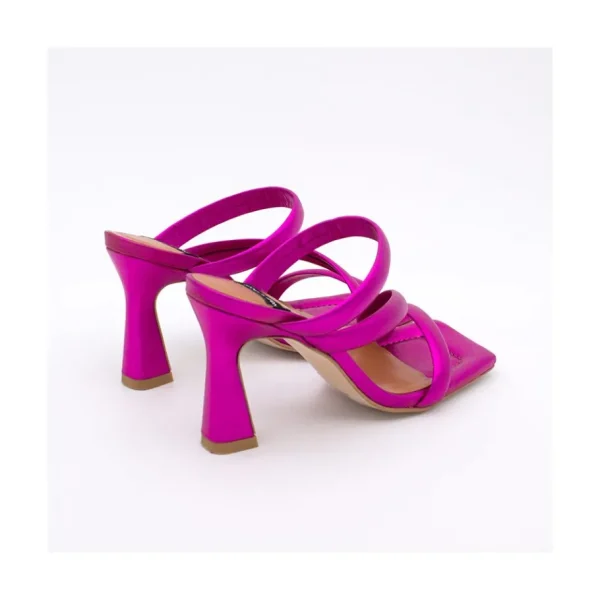 Ángel Alarcón Cameron - Metallized Padded Straps Sandals With High Heel Online