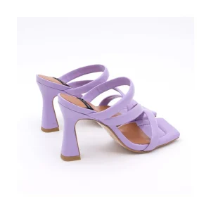 Ángel Alarcón Cameron - Shiny Leather Padded Straps Sandals With High Heel Online