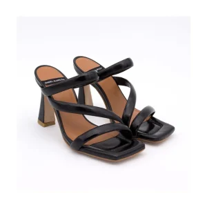 Ángel Alarcón Cameron - Shiny Leather Padded Straps Sandals With High Heel Outlet