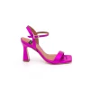 Ángel Alarcón Carole - Heeled Women S Metallized Leather Sandals Discount