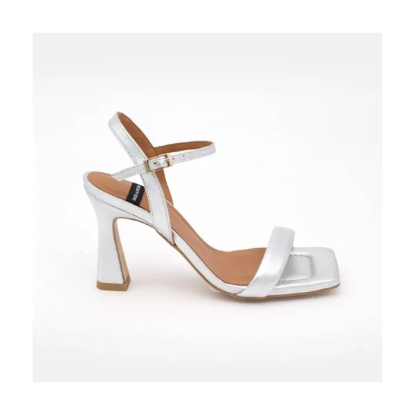 Ángel Alarcón Carole - Heeled Women S Metallized Leather Sandals Sale