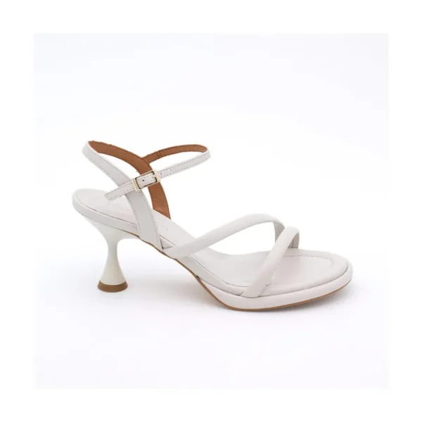 Ángel Alarcón Cathy - Leather Padded Sandals With Conical Heel Outlet