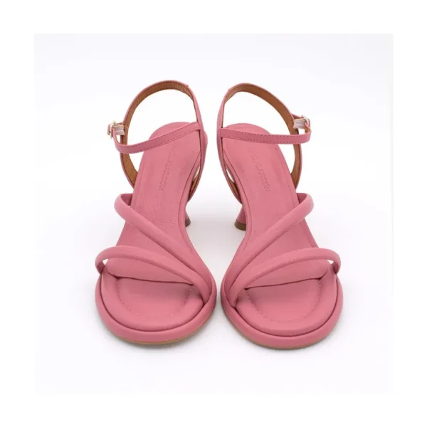 Ángel Alarcón Cathy - Leather Padded Sandals With Conical Heel Clearance