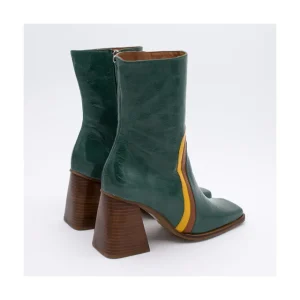 Ángel Alarcón Celine - Leather Heeled Booties New