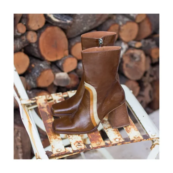 Ángel Alarcón Celine - Leather Heeled Booties Fashion