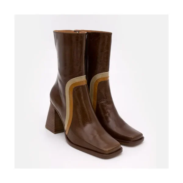 Ángel Alarcón Celine - Leather Heeled Booties Fashion