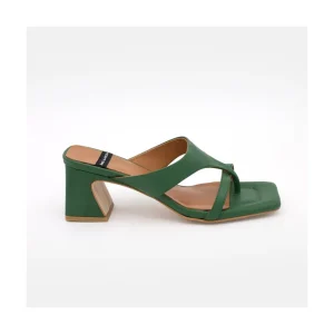 Ángel Alarcón Claudine - Leather Low Heel Sandal Discount