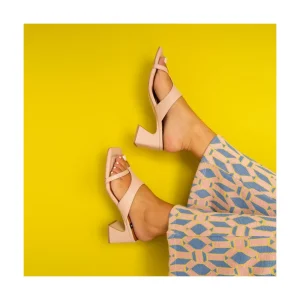 Ángel Alarcón Claudine - Leather Low Heel Sandal Online