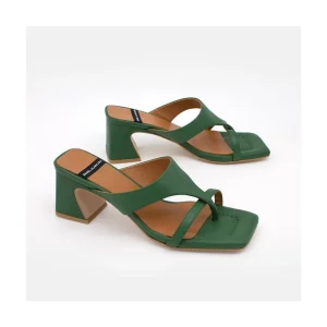 Ángel Alarcón Claudine - Leather Low Heel Sandal Discount