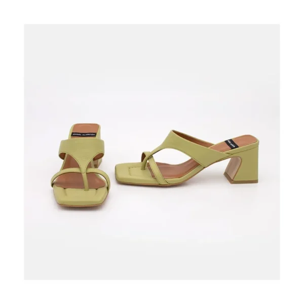 Ángel Alarcón Claudine - Leather Low Heel Sandal New