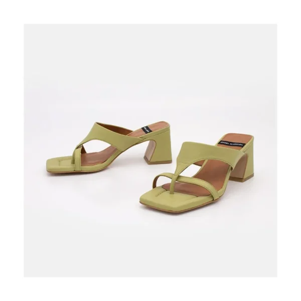 Ángel Alarcón Claudine - Leather Low Heel Sandal New