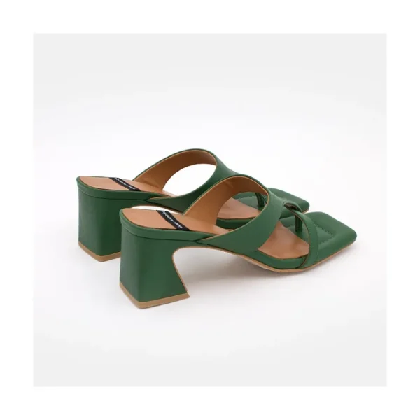 Ángel Alarcón Claudine - Leather Low Heel Sandal Discount