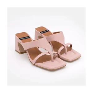 Ángel Alarcón Claudine - Leather Low Heel Sandal Online