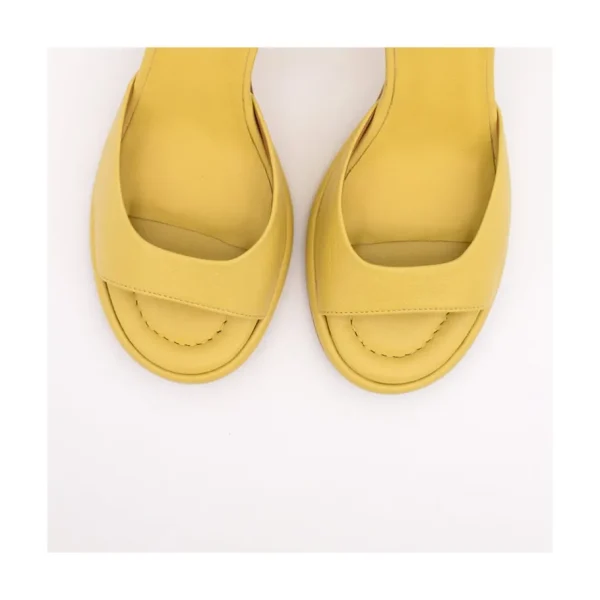 Ángel Alarcón Dennis - D Orsay Leather Sandals With Desing Cone Heel Outlet