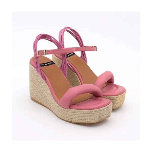 Ángel Alarcón Diane - Foamed Wedge Leather Sandals Outlet