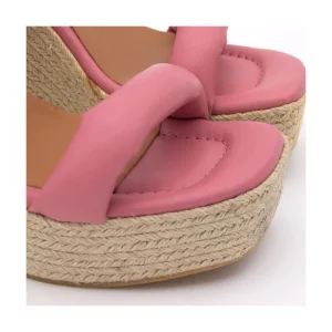 Ángel Alarcón Diane - Foamed Wedge Leather Sandals Outlet