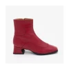 Ángel Alarcón Enara - Woman Leather Ankle Boots With A Low And Comfortable Heel Discount