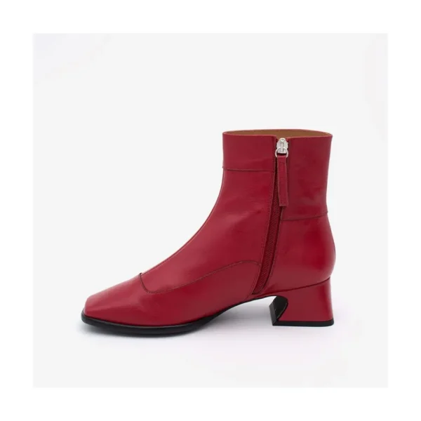 Ángel Alarcón Enara - Woman Leather Ankle Boots With A Low And Comfortable Heel Discount