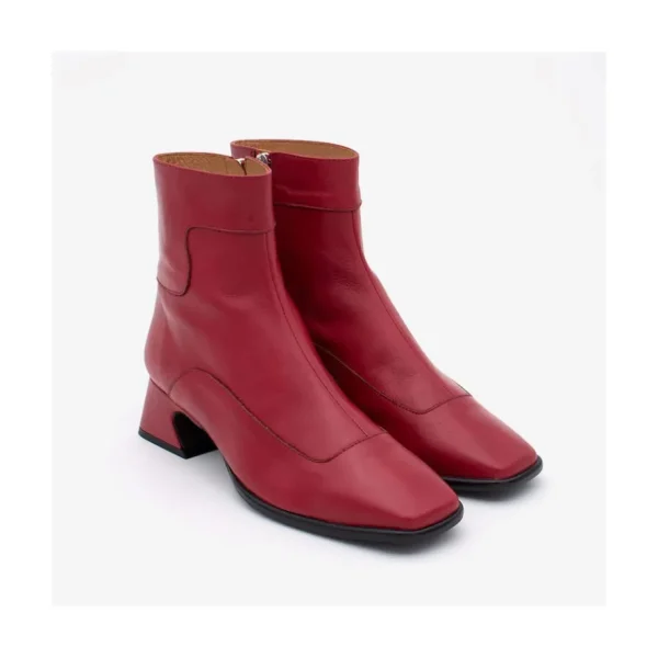 Ángel Alarcón Enara - Woman Leather Ankle Boots With A Low And Comfortable Heel Discount