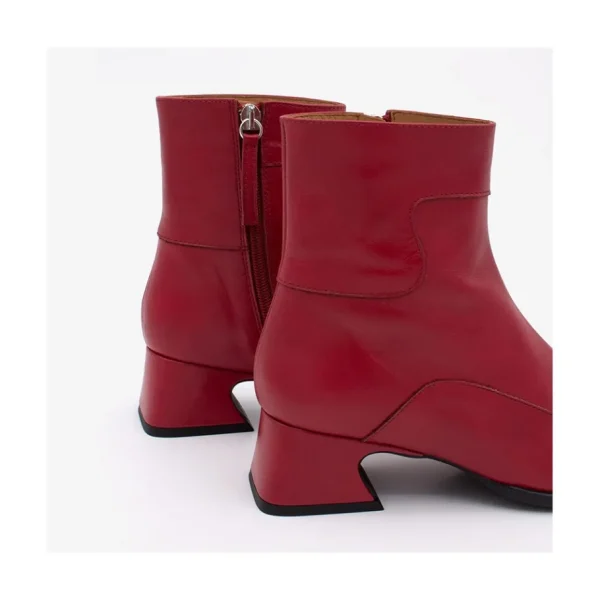 Ángel Alarcón Enara - Woman Leather Ankle Boots With A Low And Comfortable Heel Discount