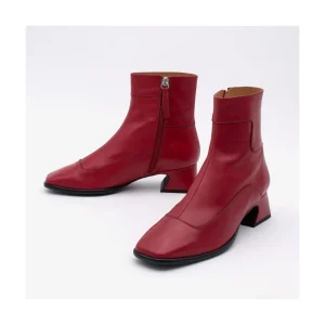 Ángel Alarcón Enara - Woman Leather Ankle Boots With A Low And Comfortable Heel Discount