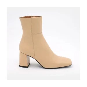 Ángel Alarcón Enya - Leather Ankle Boots With Block Heel Outlet