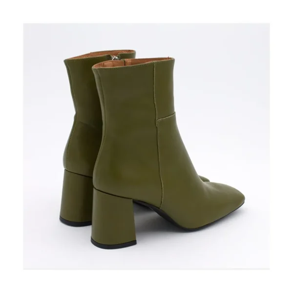 Ángel Alarcón Enya - Leather Ankle Boots With Block Heel Best