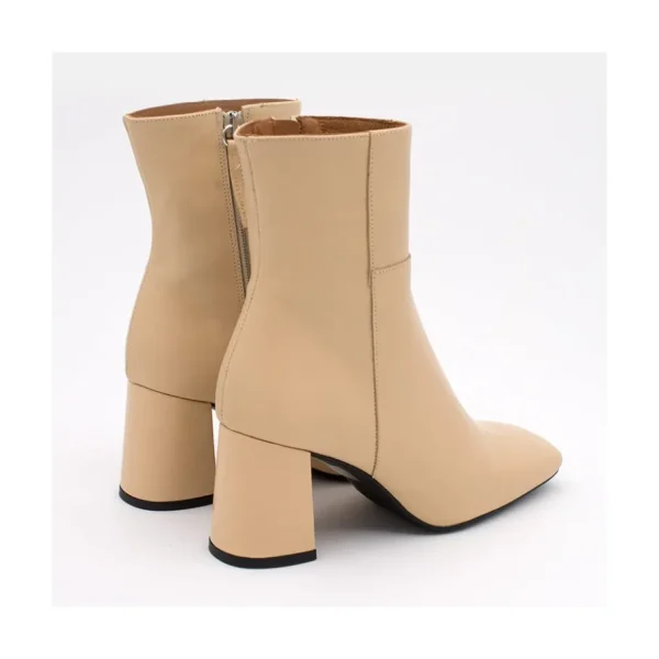 Ángel Alarcón Enya - Leather Ankle Boots With Block Heel Outlet