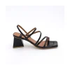 Ángel Alarcón Guillian - Leather Strappy Sandal With Triangular Heel Design. Sale