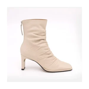 Ángel Alarcón Janet - Wrinkled Leather Heeled Ankle Boots Hot