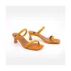 Ángel Alarcón Jeanette - Metallized Padded Leather Sandal Online