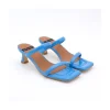 Ángel Alarcón Jeanette - Shiny Texturized Padded Leather Sandal Sale